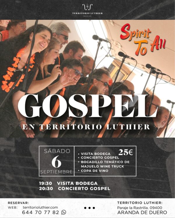 GOSPEL EN VENDIMIA - 6 septiembre