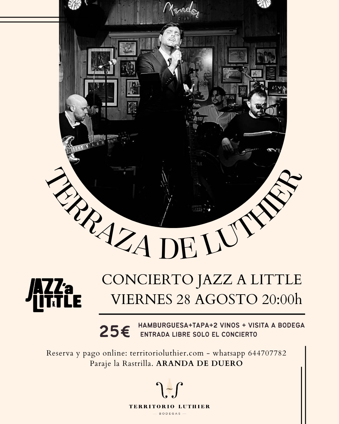 Concierto JAZZ A LITTLE, 28 de agosto